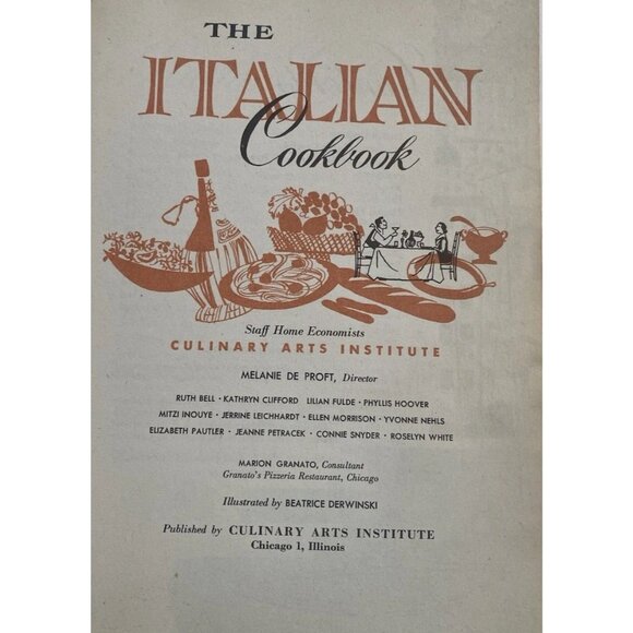 1950s Culinary Arts Institute Cookbooks Italian French Gourmet MCM Lot of 12 - Picture 9 of 16